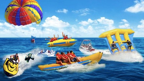 Water Sports Half Day โ Banana Boat Ride + Jet Ski + Parasailing Adventure
